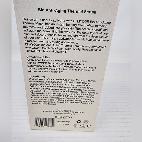 Bio Aging Thermal Serum Swiss Heritage 1. 09 Oz - Picture 5 of 8